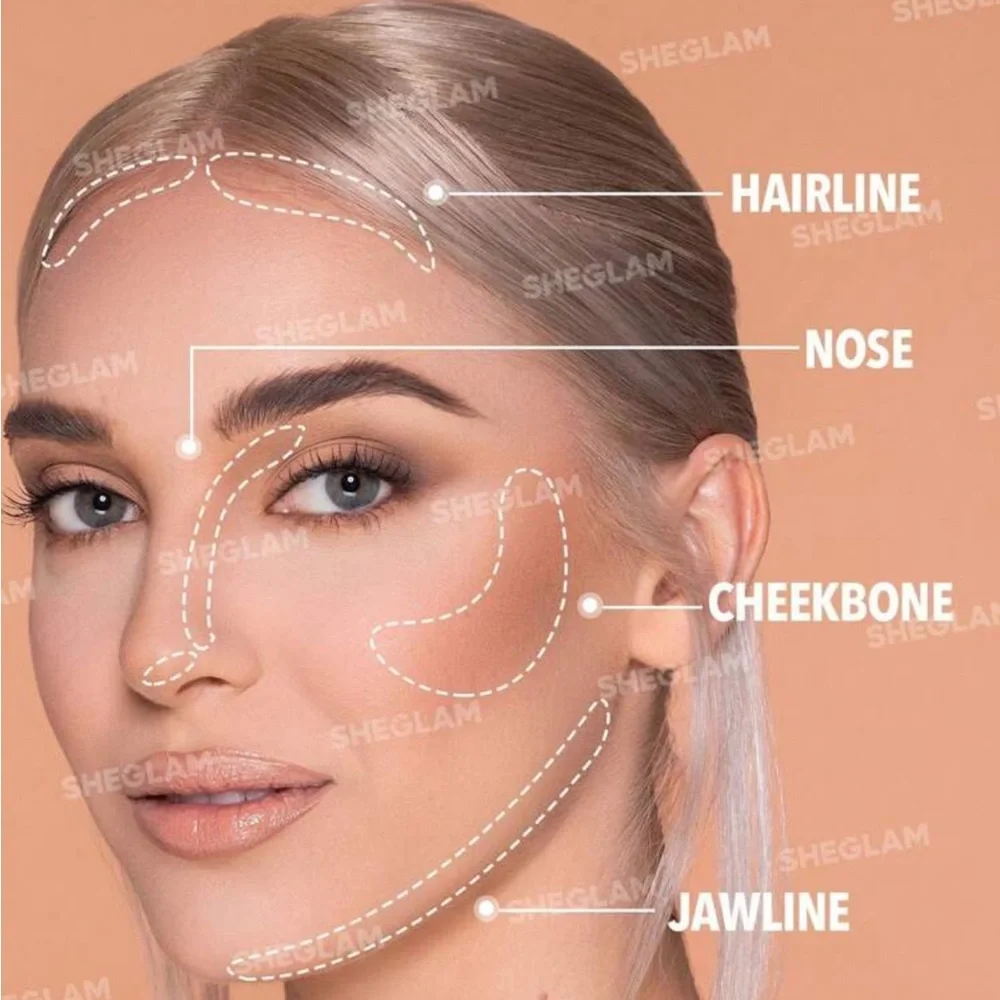 SHEGLAM Sunside Bronzer Powder Contour  Long Wear Evenly Pigmented